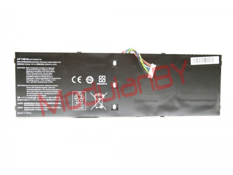 АКБ AP13B3K для ACER R7-571G , V5-573G , V5-472 , V5-473 , V5-552 15,0V 3560mAh