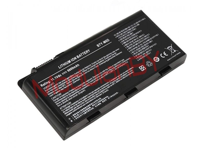 АКБ BTY-M6D для MSI GT60 GX60 GT70 GT660 11,1V 6600mAh