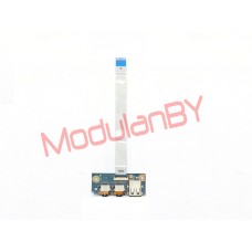 Платка разъемов аудио и USB для Asus K55 K55DE БУ