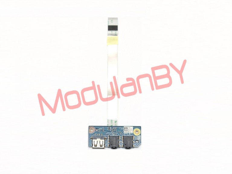 Платка разъемов аудио и USB для Asus K55 K55DE БУ