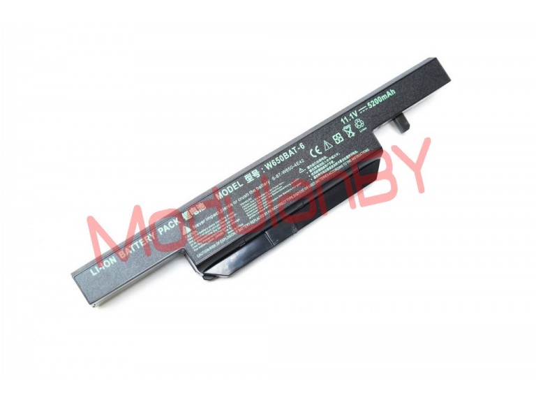 АКБ для Clevo W650 W650BAT-6 11,1V 4400 mAh