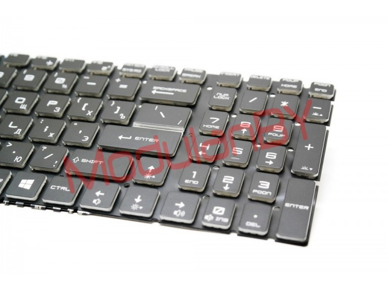 Клавиатура RUS для MSI GL72 with backlights horizontal enter