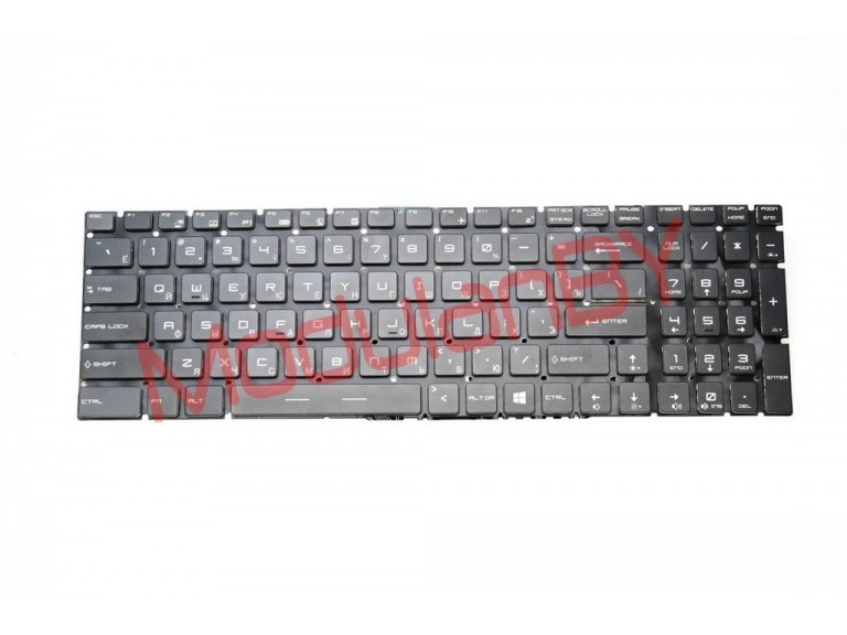 Клавиатура RUS для MSI GL72 with backlights horizontal enter