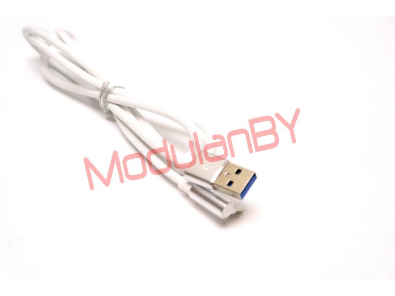 USB data cables USB-micro USB 1 m 90 градусов белый
