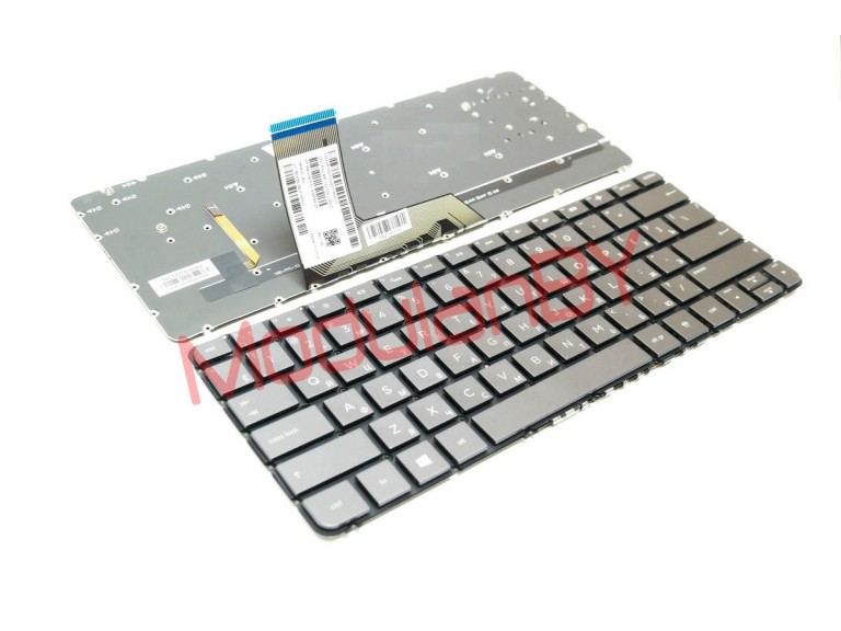 Клавиатура RUS для HP Pavilion X360 13-4000 коричневые кнопки без рамки