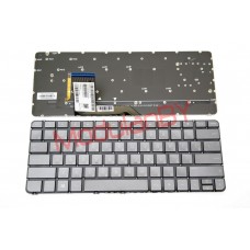 Клавиатура RUS для HP Pavilion X360 13-4000 коричневые кнопки без рамки