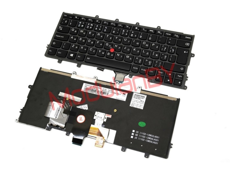 Клавиатура RUS для LENOVO X240 с подсветкой и трэкпоинтом