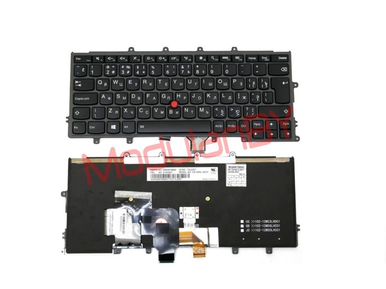 Клавиатура RUS для LENOVO X240 с подсветкой и трэкпоинтом