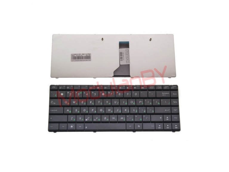 Клавиатура RUS для Asus X43B X43BR X43BY X43U K43BY K43U X43BE K43BE K43T на 2 болта
