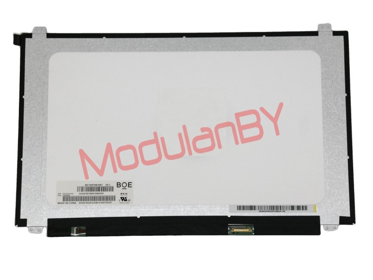 15,6" LED 1920x1080 NV156FHM-N47 30PIN SLIM RIGHT MATTE NEW BOE (IPS type) малый размер верх-низ