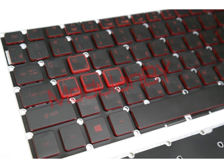 Клавиатура RUS для Acer Predator Helios 300 G571 G3-571 с красной подсветкой