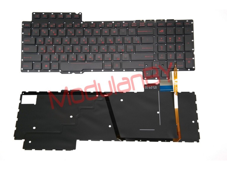 Клавиатура RUS для Asus G752 с красной подсветкой