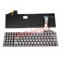 Клавиатура RUS для Asus N551 N552 N751 N752 Серебристая с подсветкой