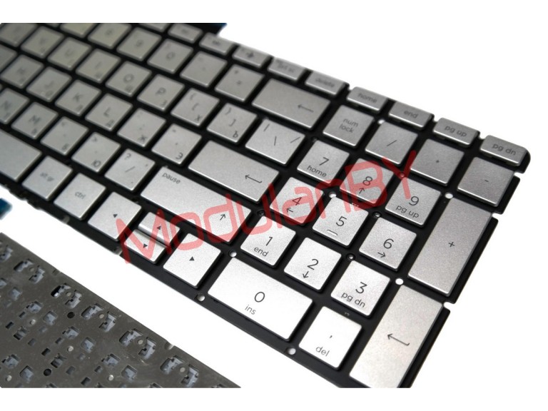 Клавиатура RUS для HP 15-bs 250G6 17G-BR small enter Серебристая