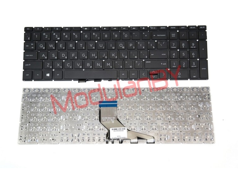 Клавиатура RU для HP 15-DA 15-dw 250 G7 Pavilion Gaming 15-ec черная