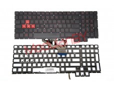 Клавиатура RUS для HP OMEN 15-CE с красной подсветкой