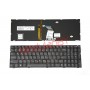 Клавиатура RUS для LENOVO Y510 черная с подсветкой красной