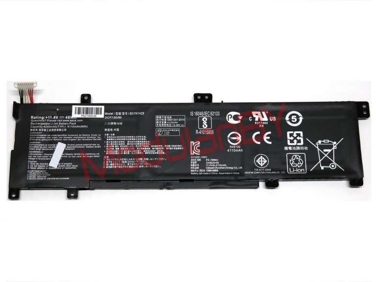 АКБ B31N1429 для Asus K501U K501LB 11,4V 39Wh