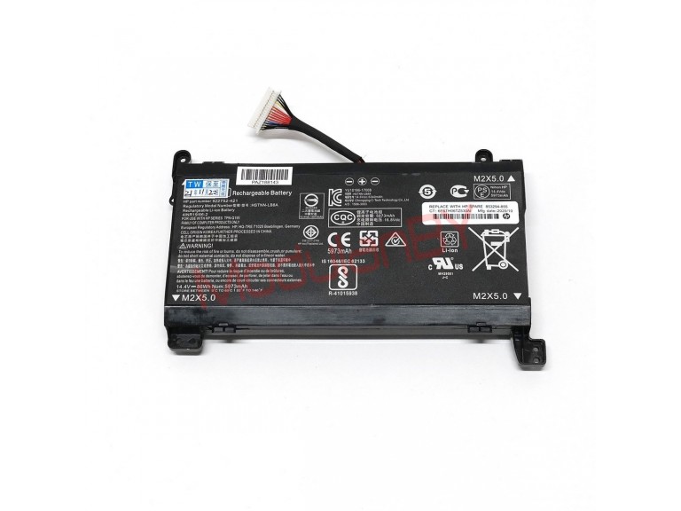 АКБ FM08 16 pin для ноутбука HP Omen 17-AN 14.4V 86WH 5973mAh 16 контактов разъем