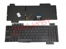 Клавиатура RUS для ASUS FX504 FX505 черная с красной подсветкой