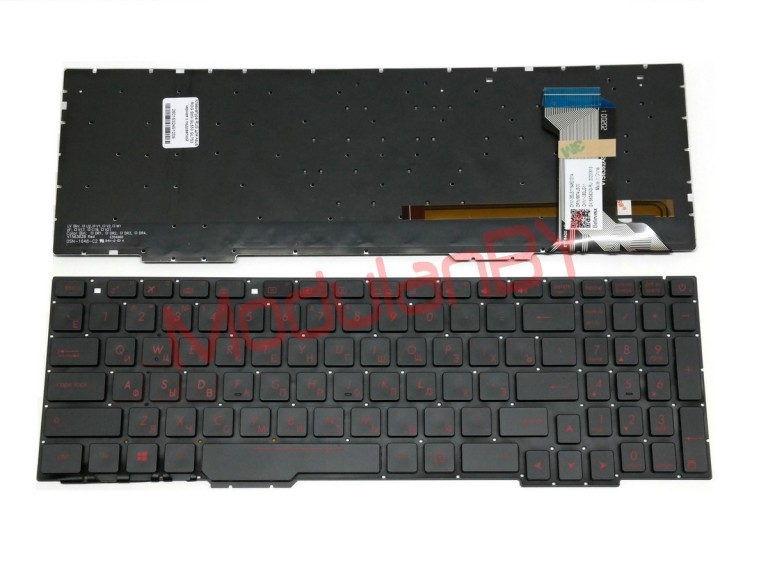 Клавиатура RUS для Asus ROG Strix GL553 GL753 черная с подсветкой