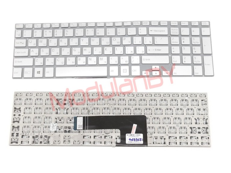 Клавиатура RUS для SONY Vaio SVF15 серебристая