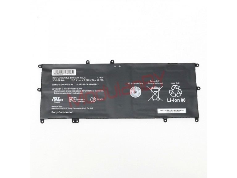 АКБ VGP-BPS40 для Sony Vaio SVF15N SVF15A SVF14A SVF14N 15V 3650mAh оригинал