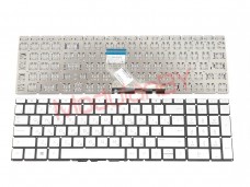 Клавиатура RU для HP 15-DA 15-dw 250 G7 Pavilion Gaming 15-ec серебристая c подсветкой