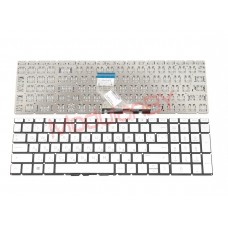 Клавиатура RU для HP 15-DA 15-dw 250 G7 Pavilion Gaming 15-ec серебристая c подсветкой
