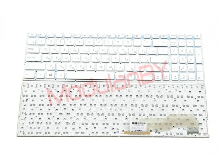Клавиатура RUS для Asus x541 белая