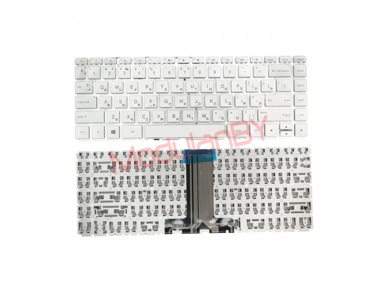 Клавиатура для HP 14-BK Pavilion X360 14-BA серебристая