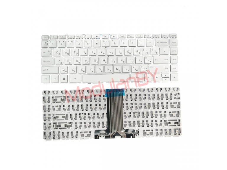 Клавиатура для HP 14-BK Pavilion X360 14-BA серебристая