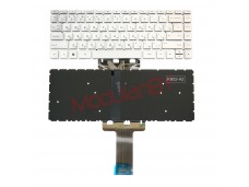 Клавиатура для HP 14-BK Pavilion X360 14-BA серебристая с подсветкой