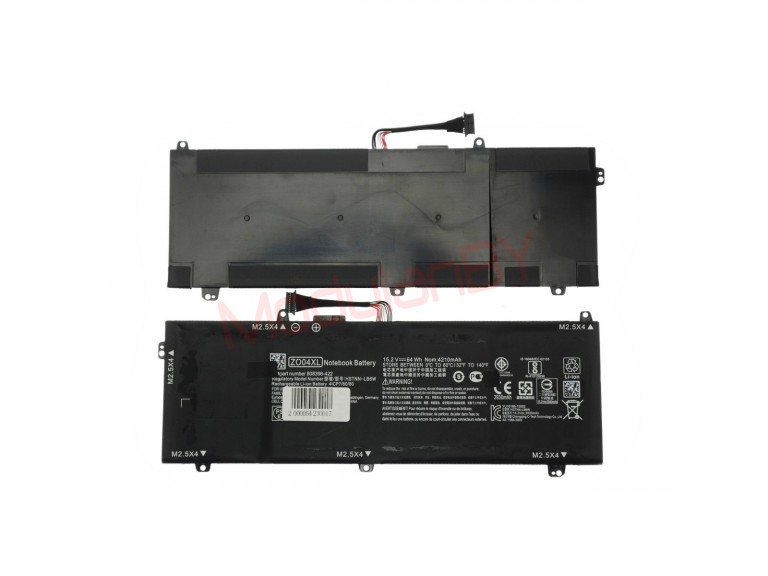 АКБ ZO04XL 15,2V 64Wh для ноутбука HP