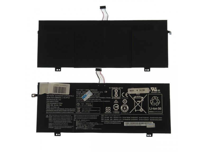 АКБ L15L4PC0 7,6V 46Wh для ноутбука Lenovo