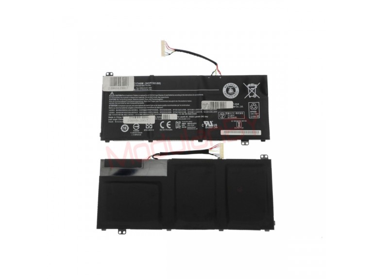 АКБ AC17A8M 11,55V 61,9Wh для ноутбука Acer