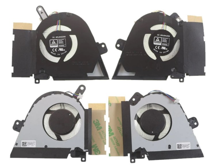 ASUS TUF Gaming Dash F15 FX516 вентилятор (комплект) для ноутбука для процессора и графики 12V