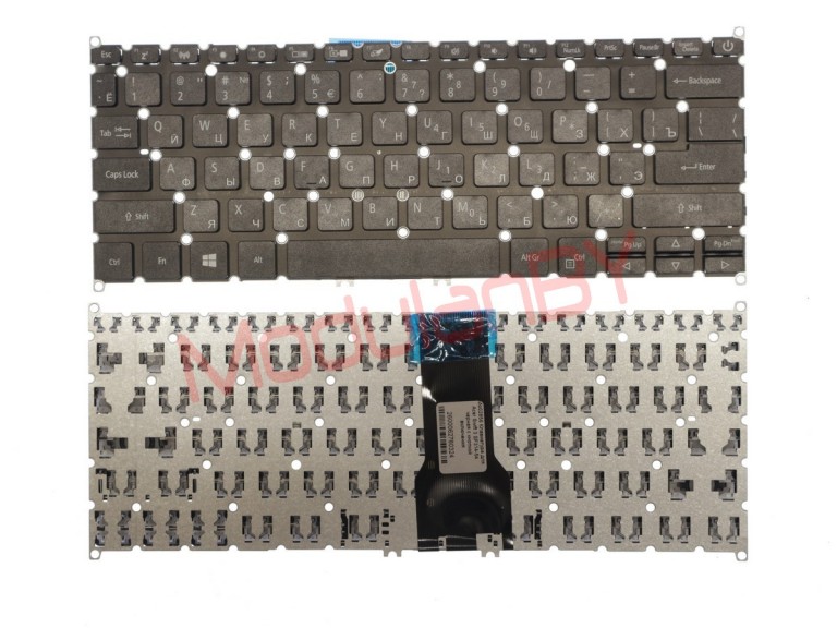Клавиатура для Acer Swift 3 SF314-54 черная с кнопкой включения