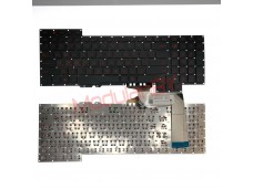 Клавиатура для Asus G751 черная красные буквы
