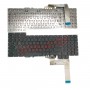 Клавиатура для Asus G751 черная красные буквы