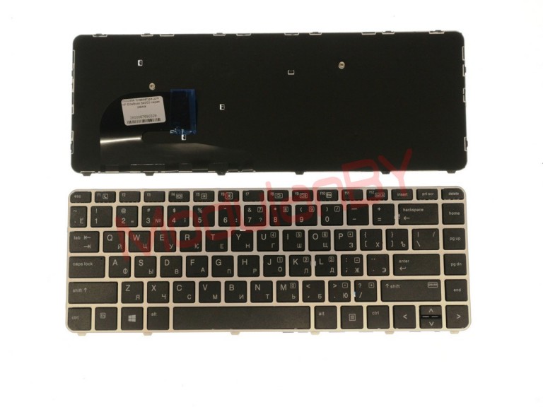 Клавиатура для HP EliteBook 840G3 серая рамка
