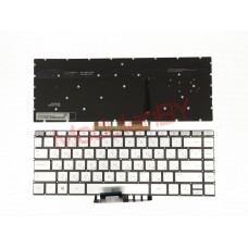 Клавиатура для HP Pavilion 13-AN серебристая с подсветкой