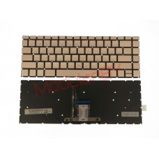 Клавиатура для HP Pavilion 14-CE золотистая с подсветкой