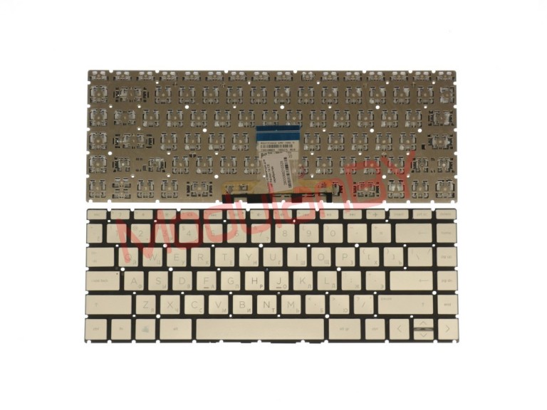 Клавиатура для HP Pavilion 14-CE серебристая под подсветку