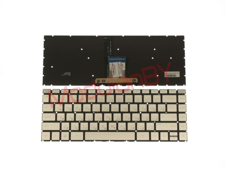 Клавиатура для HP Pavilion 14-CE серебристая с подсветкой