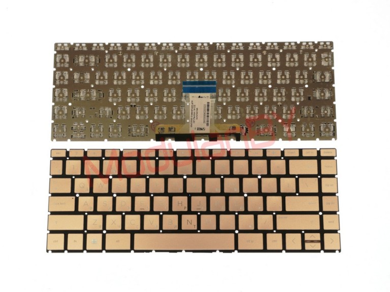 Клавиатура для HP Pavilion 14-CE золотистая оригинал (кнопка)
