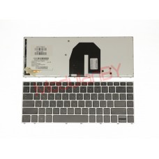 Клавиатура для HP ProBook 5330M черная с подсветкой серая рамка