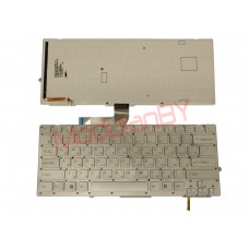 Клавиатура для Sony Vaio SB/SD/SA серебристая с подсветкой