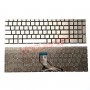 Клавиатура RU для HP 15-DA 15-dw 250 G7 Pavilion Gaming 15-ec серебристая