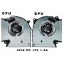 Вентиляторы CPU+GPU DC12V ASUS ROG G733 G713 G513 G533